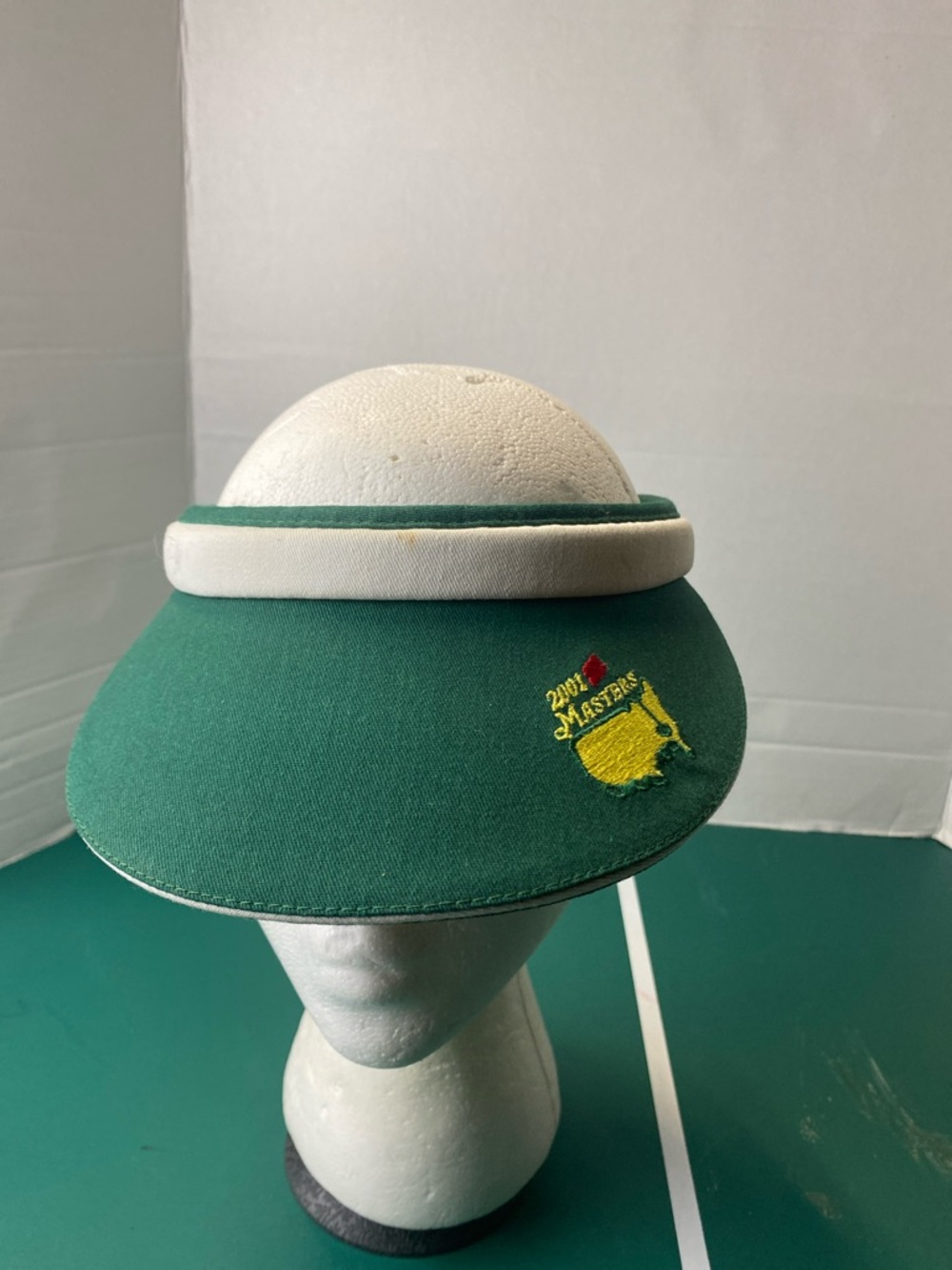 Vintage Women’s 2001 Masters Green Golf Visor Texace Made in USA